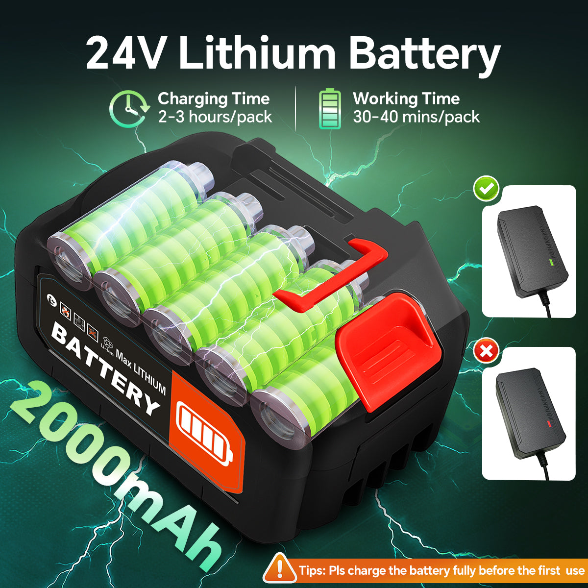 TNTANTS Weed Wacker Cordless, 3-in-1 Lightweight Electric String Trimmer with 3 Types of Blades, Wheels, 24V Battery, Weed Eater Grass Trimmer/Edger/Brush Cutter for Lawn Yard Garden (Green)