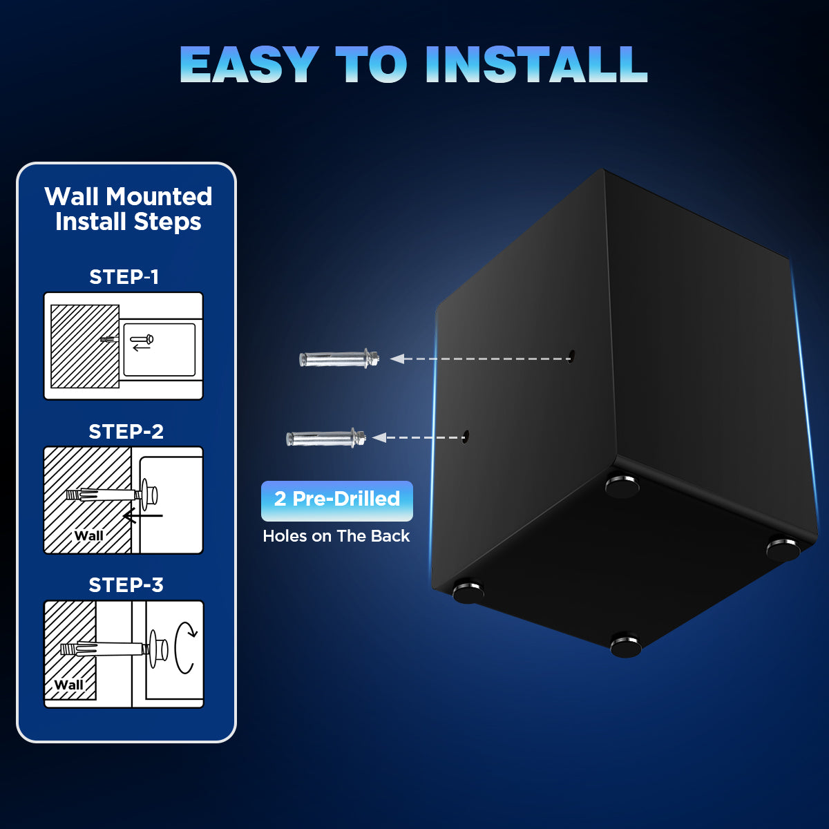 Gemaisil 2.5 Cuft Safe Box for Home, Electronic Safe with Digital Keypad, Safe with Fireproof Bag & Adjustable Shelf(Black)