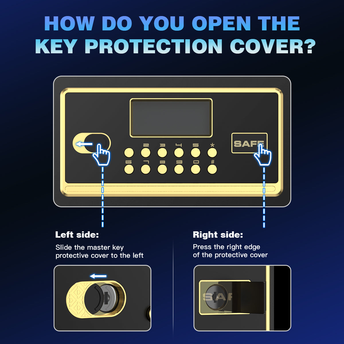 BESAFETY 2.5 Cuft Safe Box, Digital Keypad Home Security Safe With Fireproof Waterproof Bag & Adjustable Shelf