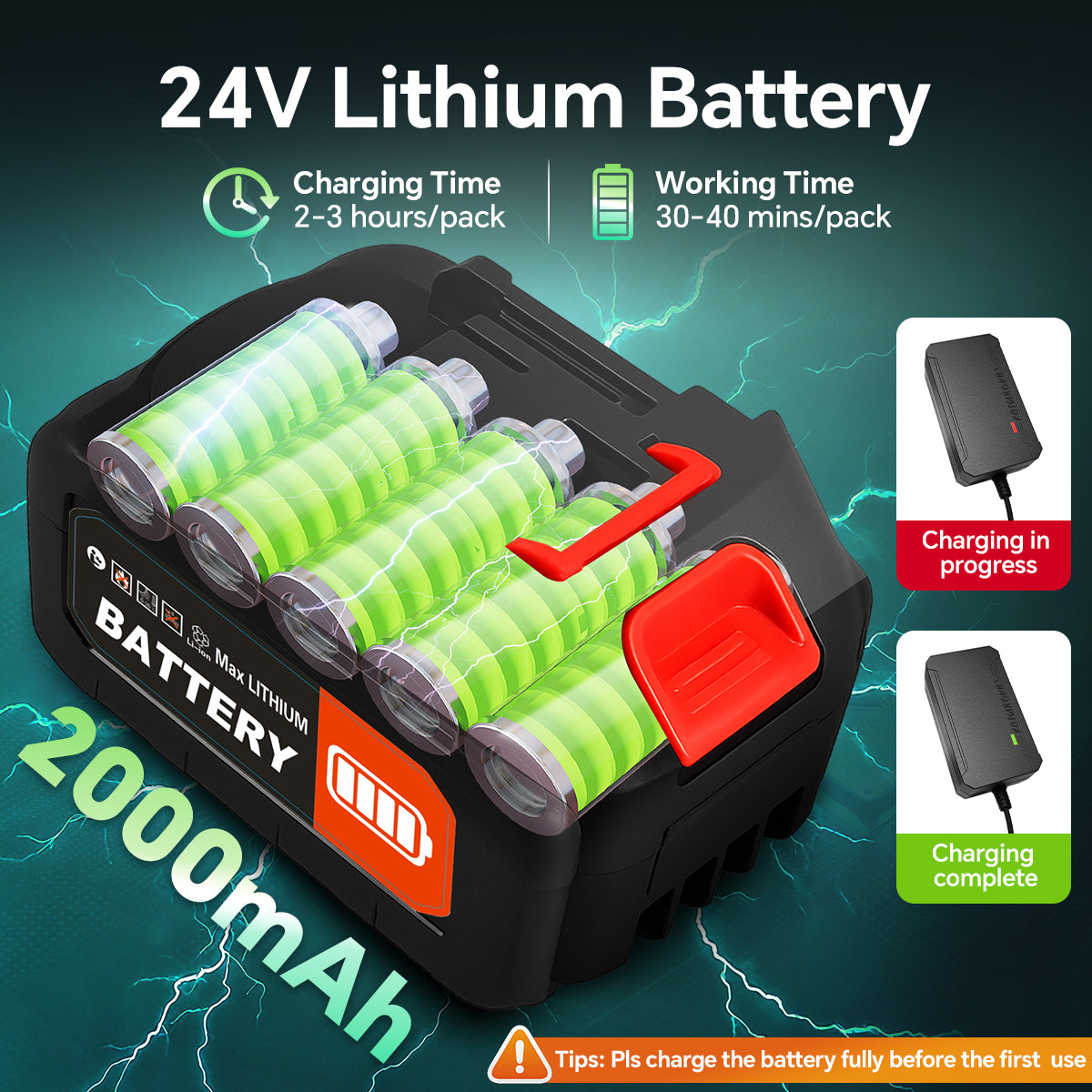 TNTANTS Weed Wacker Cordless, 3-in-1 Lightweight Electric String Trimmer with 3 Types of Blades, Wheels, 24V Battery, Weed Eater Grass Trimmer/Edger/Brush Cutter for Lawn Yard Garden (Blue)