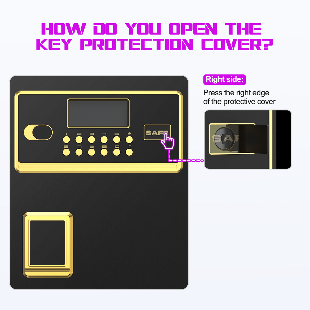 BESAFETY 3.0 Cuft Large Security Safe Box, Digital Keypad Lock, Built-in Alarm System & Fireproof Bag, Home & Office Safe for Cash, Valuables (Black)