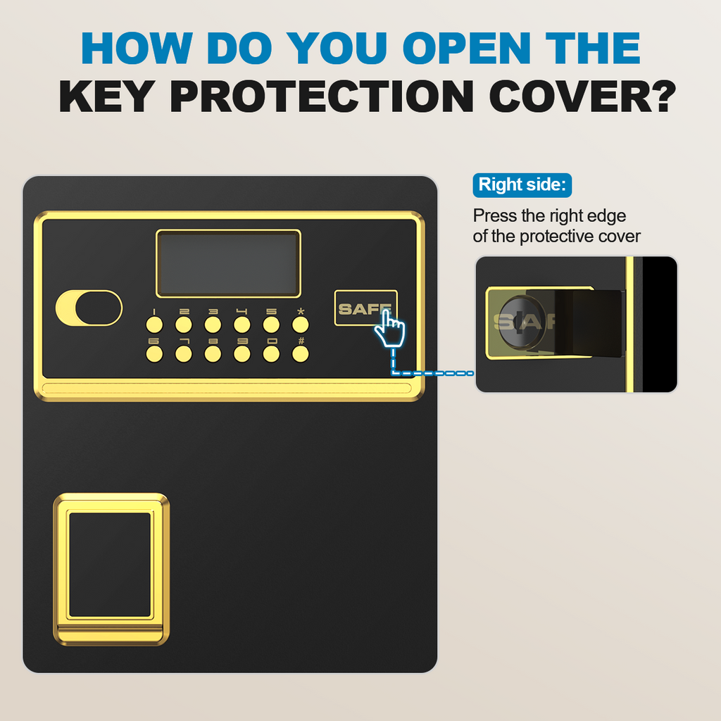 BESAFETY 3.5 Cuft Large Safe Box, Digital Keypad Home Security Safe With Fireproof Bag & Alarm System(Black)